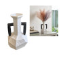Vase en céramique blanc mat et noir, 19,5 x 19 x 29 cm | Vases déco , Dakar, Sénégal