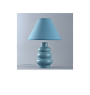 Lampe de chevet en céramique bleu H40 cm avec abat-jour assorti | Lampes de table, lampes de chevet , Dakar, Sénégal
