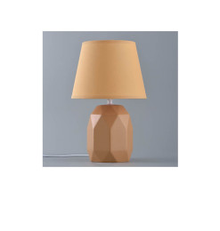Lampe de chevet en céramique saumon H31 cm avec abat-jour assorti | Lampes de table, lampes de chevet , Dakar, Sénégal