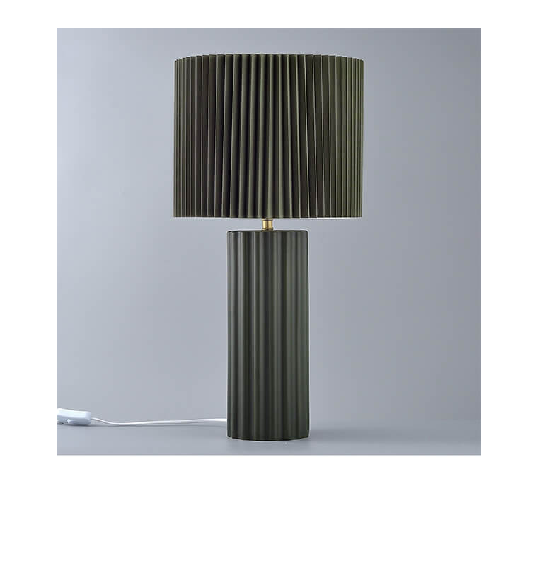 Lampe de table en céramique marron H60,5 cm avec abat-jour assorti | Lampes de table, lampes de chevet , Dakar, Sénégal