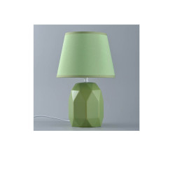 Lampe de chevet en céramique vert H31 cm avec abat-jour assorti | Lampes de table, lampes de chevet , Dakar, Sénégal