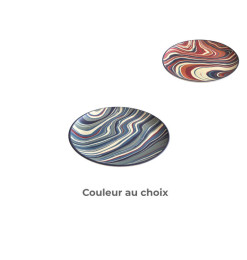 Assiette dessert 21 cm 100% mélamine marbre marron ou bleu | Assiettes & coffrets d'assiettes | 1 000 CFA , dakar, Sénégal