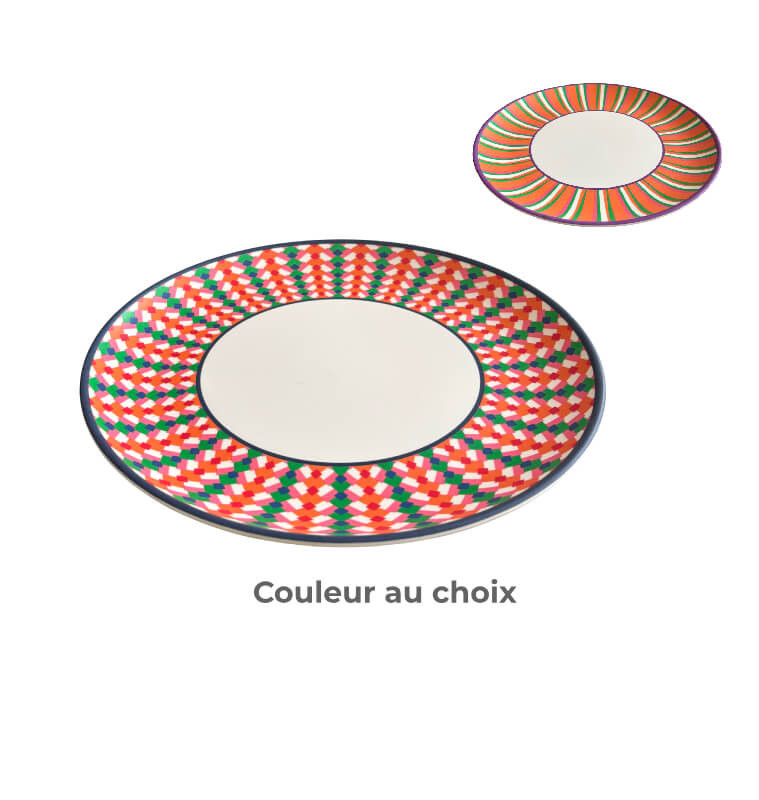 Assiette plate 27 cm 100% mélamine orange ou vert | Assiettes & coffrets d'assiettes | 1 700 CFA , dakar, Sénégal