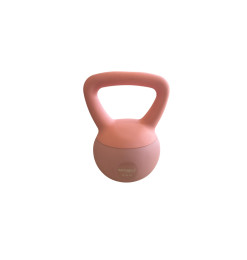 Kettlebell 2 kg soft PVC rose claire