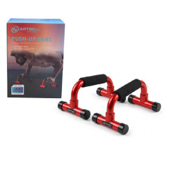 Barre Push-up X 2 rouge et noir