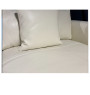 Canapé d'angle cuir et split premium blanc optique, 331 x 169 x 80 cm + 2 coussins | 2 240 000 CFA | à Dakar