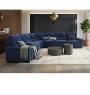 Salon d'angle tissus bleu navy, 392 x 347 x 99/103 cm + Mécanisme électrique | 2 560 000 CFA | à Dakar