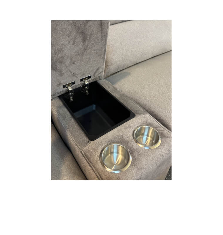 Canapé d'angle microfibre gris, 330 x 376 x 96/103 cm + Mécanisme électrique | 2 455 000 CFA | à Dakar