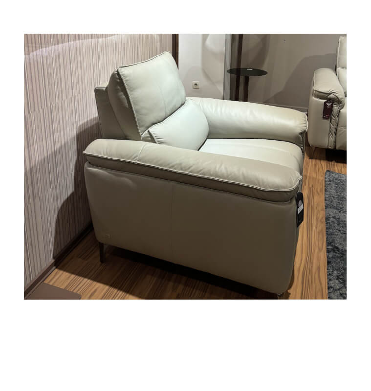 Salon 3+3+1+1 en cuir 100% gris | 6 360 000 CFA | à Dakar