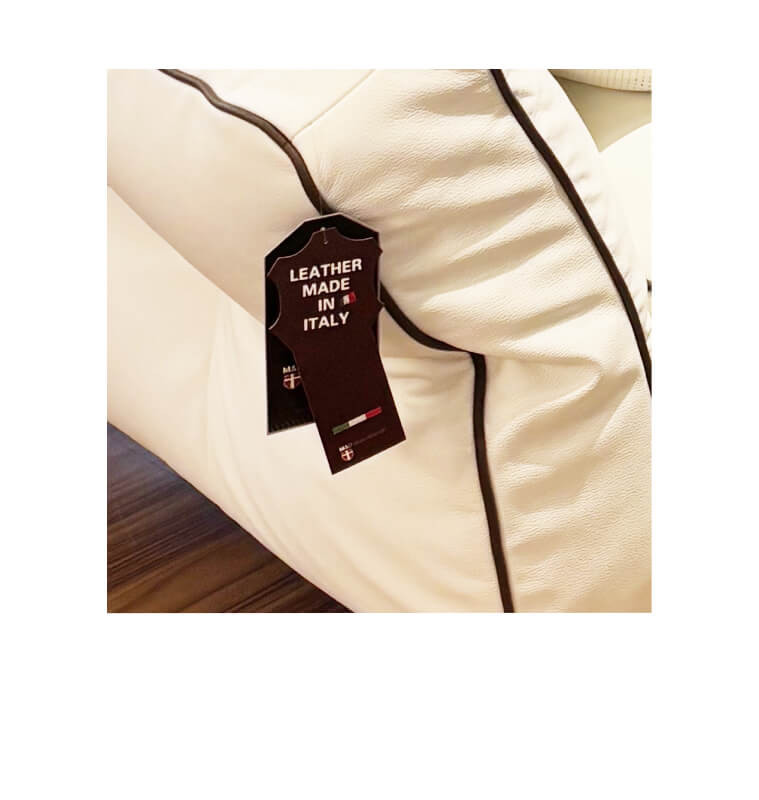 Canapé 4 places 100% cuir blanc, 295 x 107 x 89 cm | 3 890 000 CFA | à Dakar