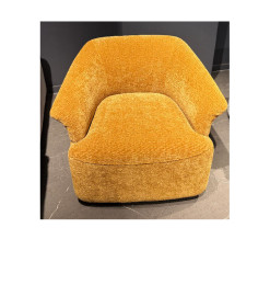 Fauteuil pivotant tissus Velours chenille jaune, 89 x 78 x 71 cm | 375 000 CFA | à Dakar