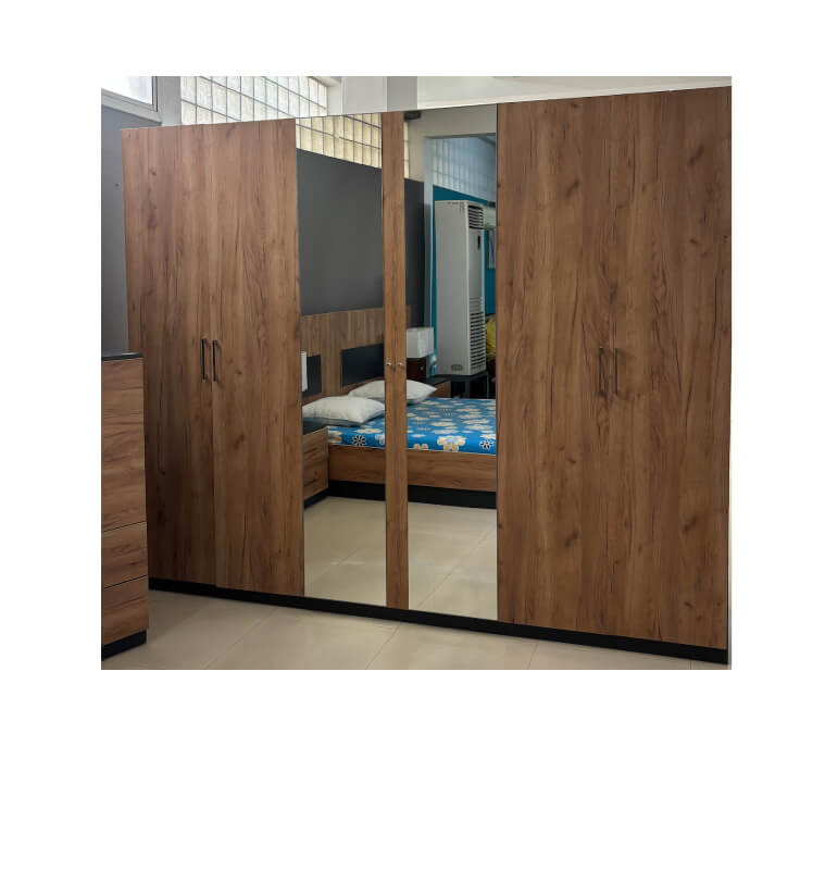 Chambre complète Vivaldi wood et gris Bois décor chêne, Lit 180 x 200 cm | 1 700 000 CFA | à Dakar