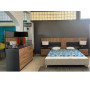 Lit Vivaldi 180 x 200 cm wood et gris Bois décor chêne : lit + 2 chevets + dresser + miroir | 1 040 000 CFA | à Dakar