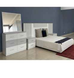 Lit Sydney 180 x 200 cm + Dresser + Miroir + 2 Chevets | 890 000 CFA | à Dakar