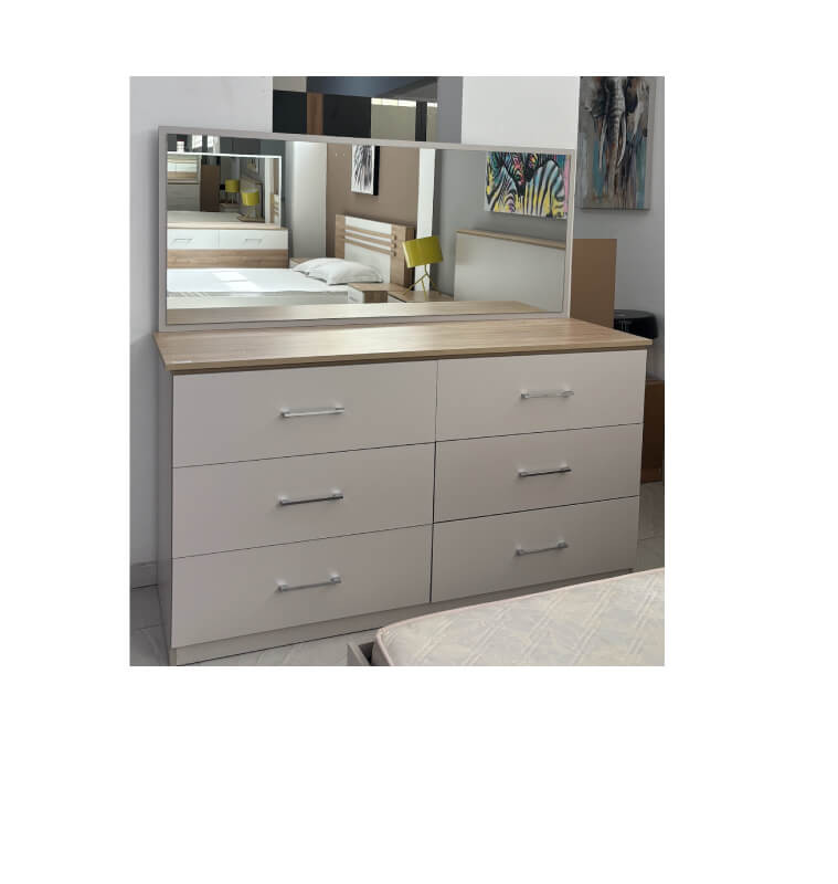 Lit April 180 x 200 cm + Dresser + Miroir + 2 Chevets | 880 000 CFA | à Dakar