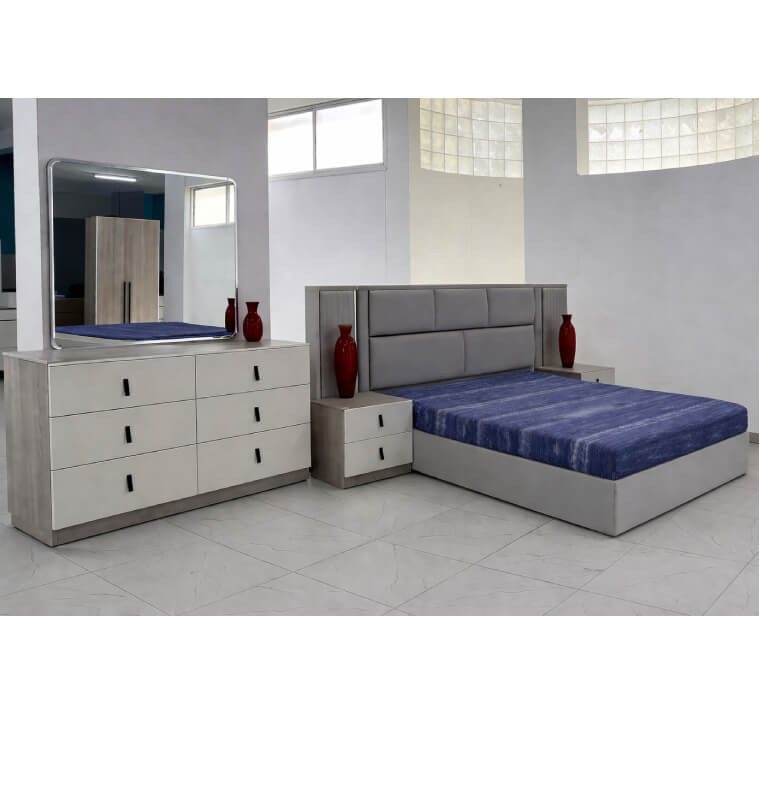 Lit 180 x 200 + commode + Miroir + 2 Chevets + pouf | 1 190 000 CFA | à Dakar