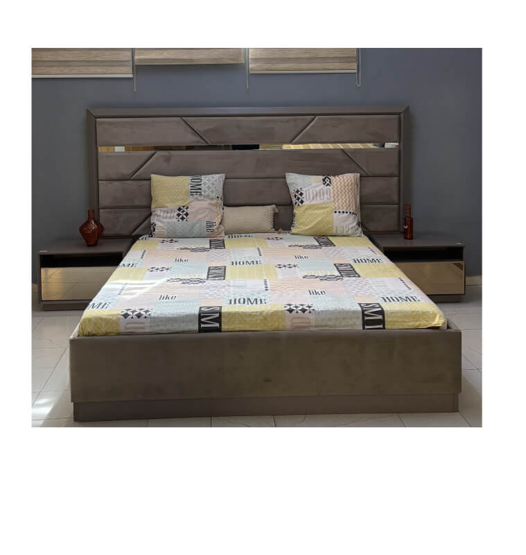 Chambre complète Gallina : Lit 180 x 200 + commode + Miroir + 2 Chevets + Armoire | 2 600 000 CFA | à Dakar