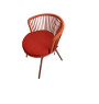 Chaise de jardin rouge en métal et polyester, 57X56X75 cm | Chaises, fauteuils & banquettes | 75 000 CFA , dakar, Sénégal