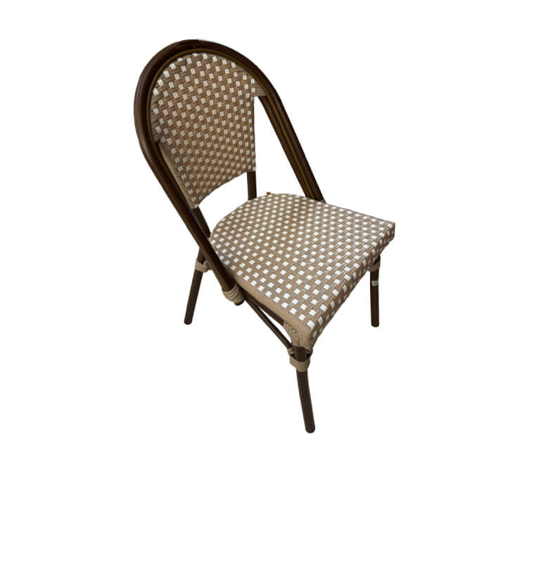 Chaise de jardin 47x60x88cm en rattan et bois, alu frame noir et beige | Chaises, fauteuils & banquettes | 57 500 CFA , dakar...