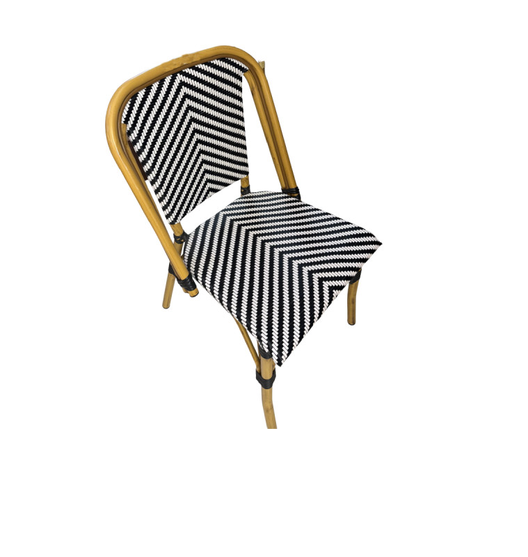 Chaise de jardin 51x60x86cm en alu frame noir et blanc | Chaises, fauteuils & banquettes | 52 500 CFA , dakar, Sénégal