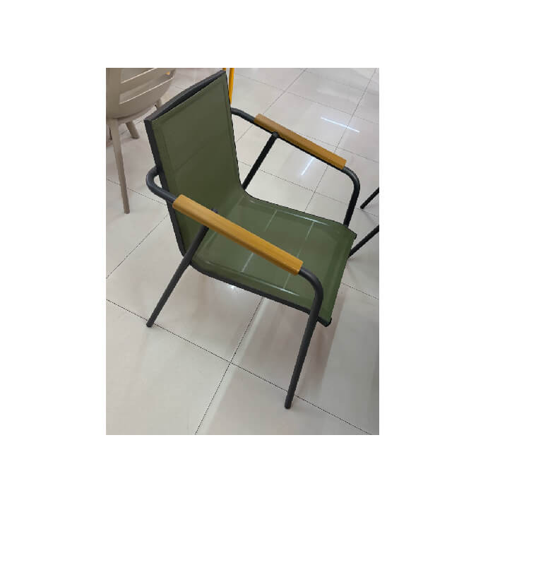 Table à manger + 6 chaises vertes en aluminium et hpl top, 200x100x75 cm | Tables & tables à manger de jardin | 915 000 CFA ,...