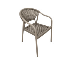 Chaise de jardin 56X63X83 cm en aluminium taupe | Chaises, fauteuils & banquettes | 63 000 CFA , dakar, Sénégal