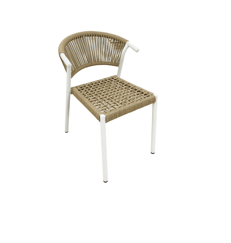 Chaise de jardin 54X61X78 cm en aluminium beige et blanc | Chaises, fauteuils & banquettes | 53 000 CFA , dakar, Sénégal