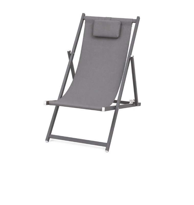 Chilienne en Aluminium + Texaline gris foncé | Chaises, fauteuils & banquettes | 53 500 CFA , dakar, Sénégal
