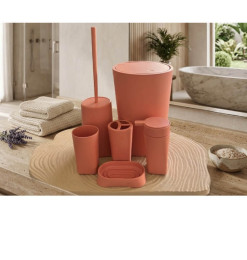 Ensemble salle de bain en plastique pêche | Accessoires salle de bain | 9 200 CFA , dakar, Sénégal