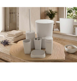 Ensemble salle de bain en plastique blanc | Accessoires salle de bain | 9 200 CFA , dakar, Sénégal