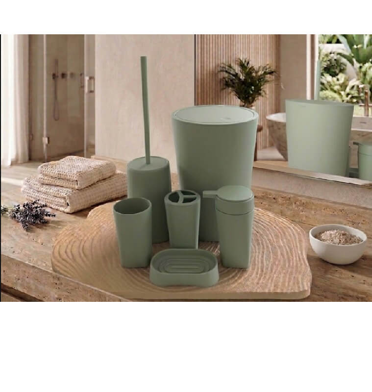 Ensemble salle de bain en plastique vert clair | Accessoires salle de bain | 9 200 CFA , dakar, Sénégal