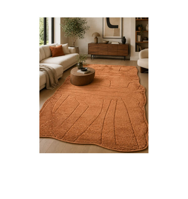 Tapis 160 x 230 cm polypro Vanja terracotta | Tapis décoratifs , Dakar, Sénégal