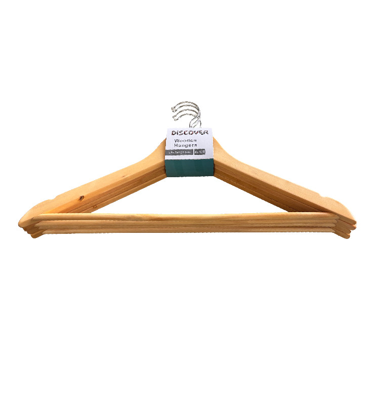 Cintre en bois 45x 22 cm - Lot de 4 | Cintres & patères | 2 600 CFA , dakar, Sénégal