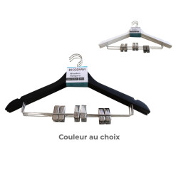 Cintres en bois coloré avec pinces - Lot de 3 | Cintres & patères | 3 400 CFA , dakar, Sénégal