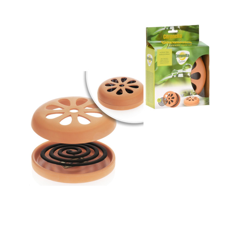 Spirale d'encens à la citronnelle lot de 10 avec pot | Bougies & senteurs , Dakar, Sénégal