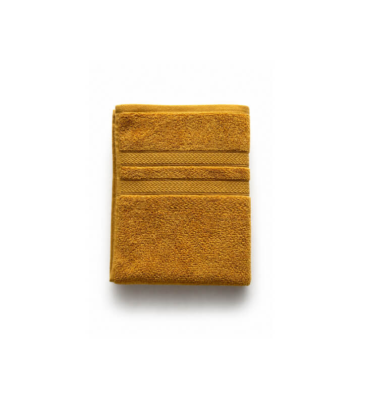 Serviette de toilette 50x90 cm en coton 550 GSM jaune | Serviettes & Peignoirs | 3 000 CFA , dakar, Sénégal
