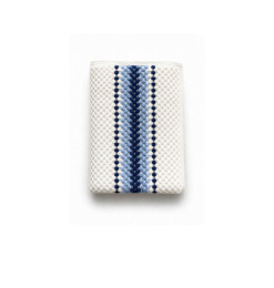 Serviette texturée 50x90 cm en coton 550 GSM bleu et blanc | Serviettes & Peignoirs | 2 900 CFA , dakar, Sénégal