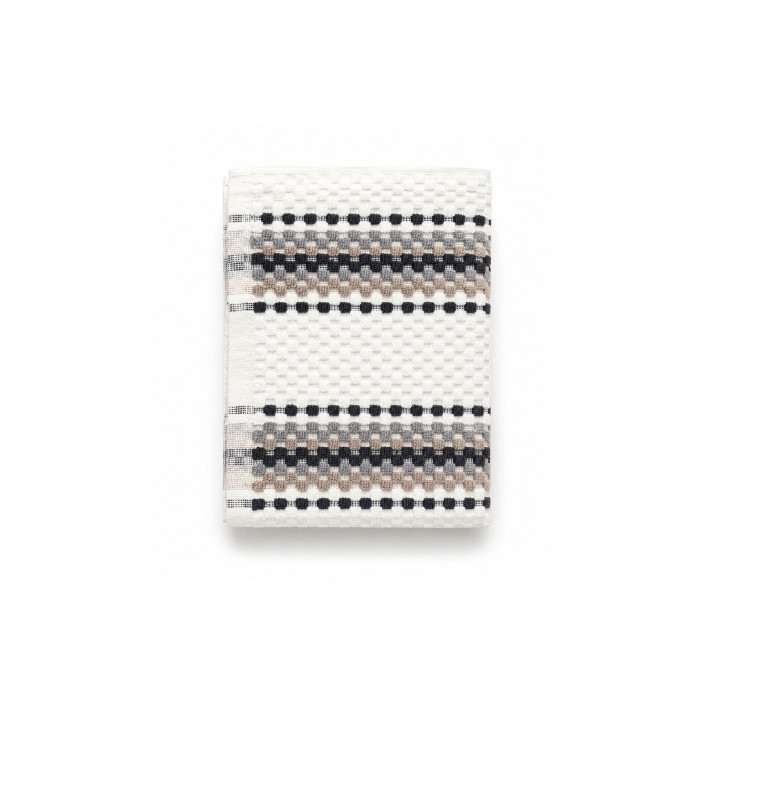 Serviette texturée 50x90 cm en coton 550 GSM gris et blanc | Serviettes & Peignoirs | 2 900 CFA , dakar, Sénégal