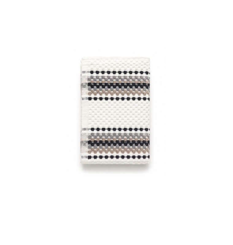 Serviette texturée 30x50 cm en coton 550 GSM gris et blanc | Serviettes & Peignoirs | 1 000 CFA , dakar, Sénégal