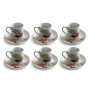Coffret 12 pièces tasses à café avec sous-tasses 90 cc en porcelaine | Tasses & mugs | 12 500 CFA , dakar, Sénégal