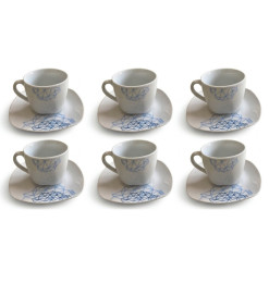 Coffret 12 pièces tasses à thé avec sous-tasses 200 cc en porcelaine | Tasses & mugs | 16 500 CFA , dakar, Sénégal
