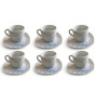 Coffret 12 pièces tasses à thé avec sous-tasses 200 cc en porcelaine | Tasses & mugs | 16 500 CFA , dakar, Sénégal