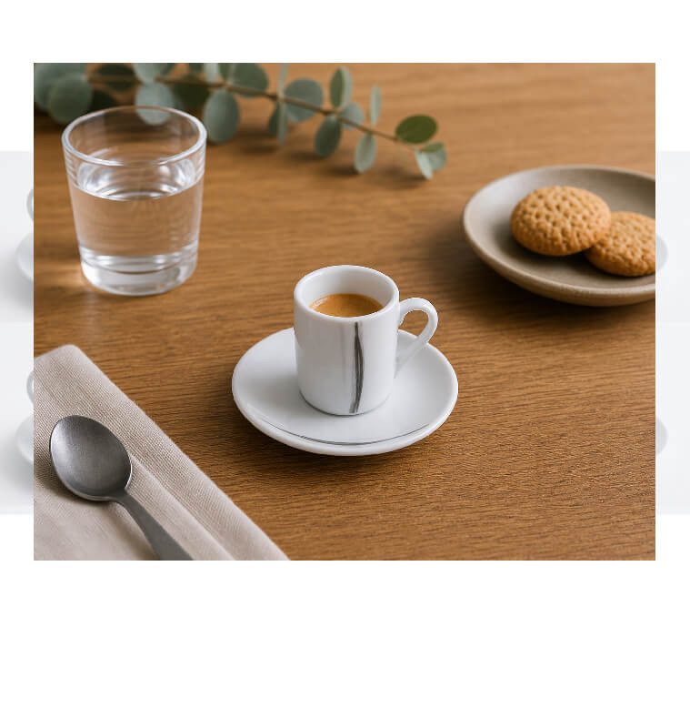 Coffret 12 pièces tasses à café avec sous-tasses 90 cc en porcelaine | Tasses & mugs | 12 500 CFA , dakar, Sénégal