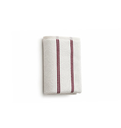 Serviette rayée 50x90 cm en coton 550 GSM rouge et blanc | Serviettes & Peignoirs | 3 200 CFA , dakar, Sénégal