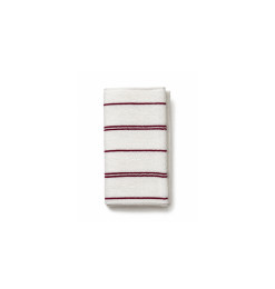 Serviette rayée 30x50 cm en coton 550 GSM rouge et blanc | Serviettes & Peignoirs | 1 200 CFA , dakar, Sénégal