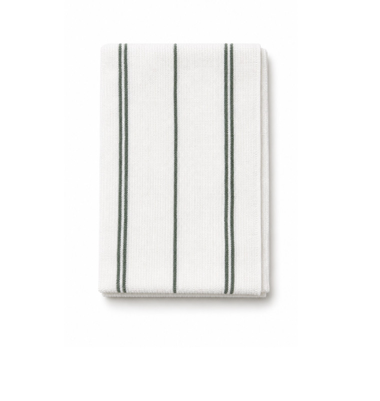 Grande serviette de bain rayée 100x150 cm en coton 550 GSM vert et blanc | Serviettes & Peignoirs | 10 600 CFA , dakar, Sénégal