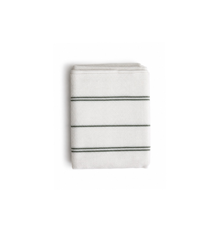Serviette rayée 50x90 cm en coton 550 GSM vert et blanc | Serviettes & Peignoirs | 3 200 CFA , dakar, Sénégal