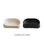 Porte savon 13x7.8x2.3cm en plastique noir/blanc | Accessoires salle de bain | 400 CFA , dakar, Sénégal