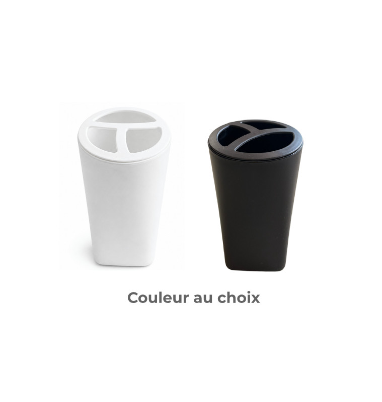 Gobelet 7.2x12.2cm en plastique noir/blanc | Accessoires salle de bain | 600 CFA , dakar, Sénégal