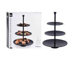 Présentoir 3 étages en inox noir | Aperos, tapas & minis | 10 300 CFA , dakar, Sénégal